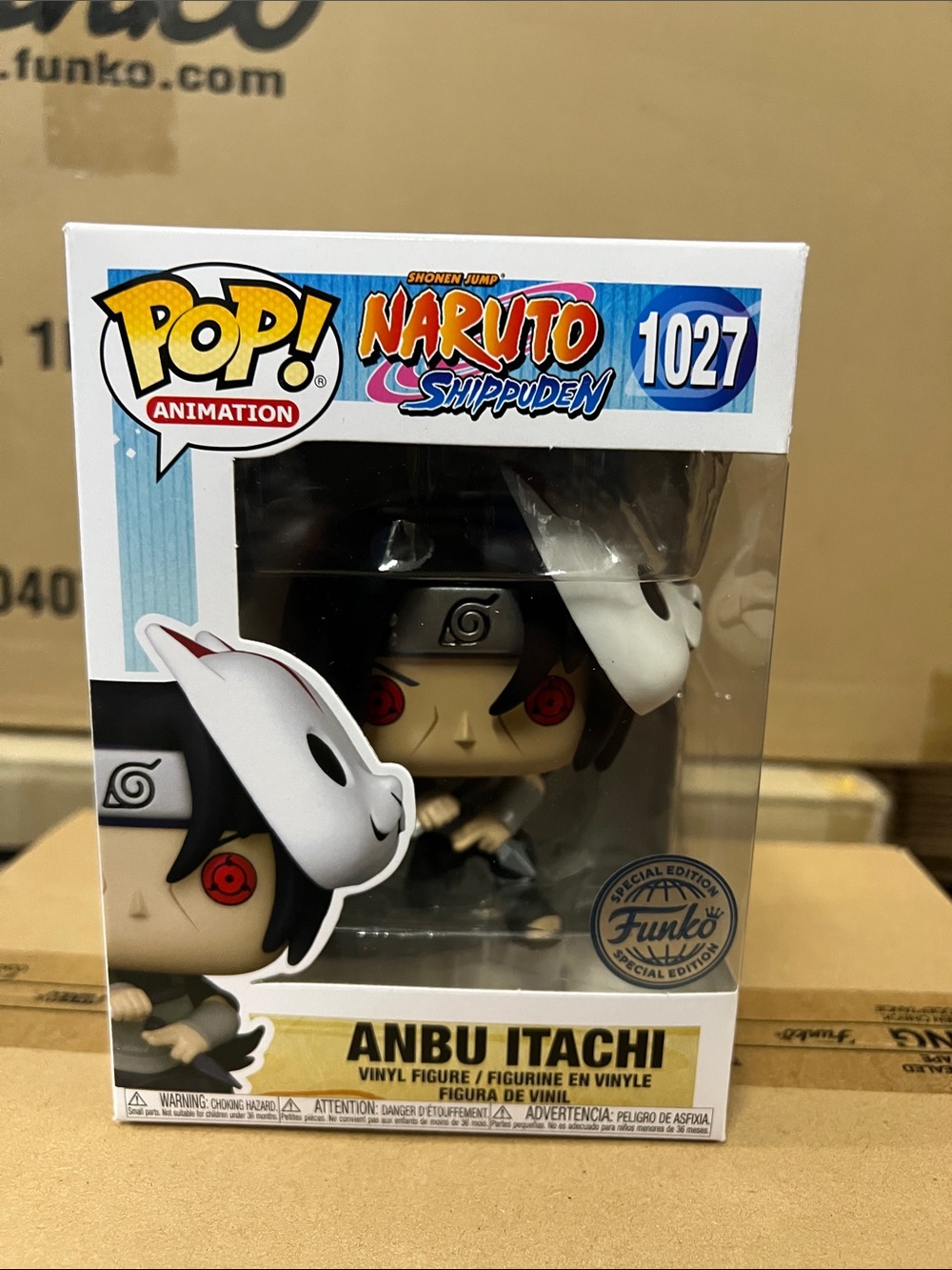 Funko Pop! Animation Naruto Shippuden Anbu Itachi Vinyl Figure - Black & White